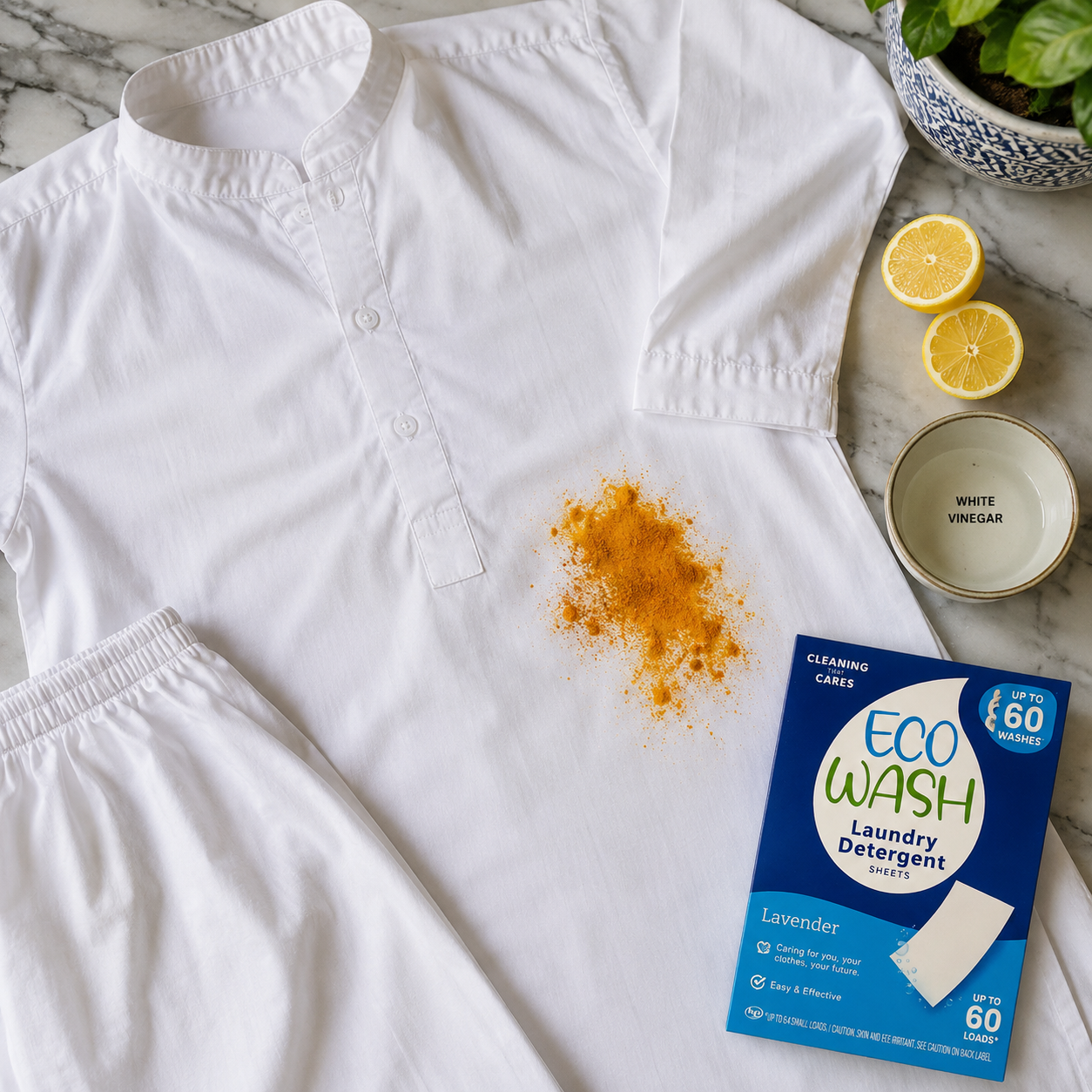 How to Remove Turmeric and Curry Stains from Clothes in Pakistan | EcoWash