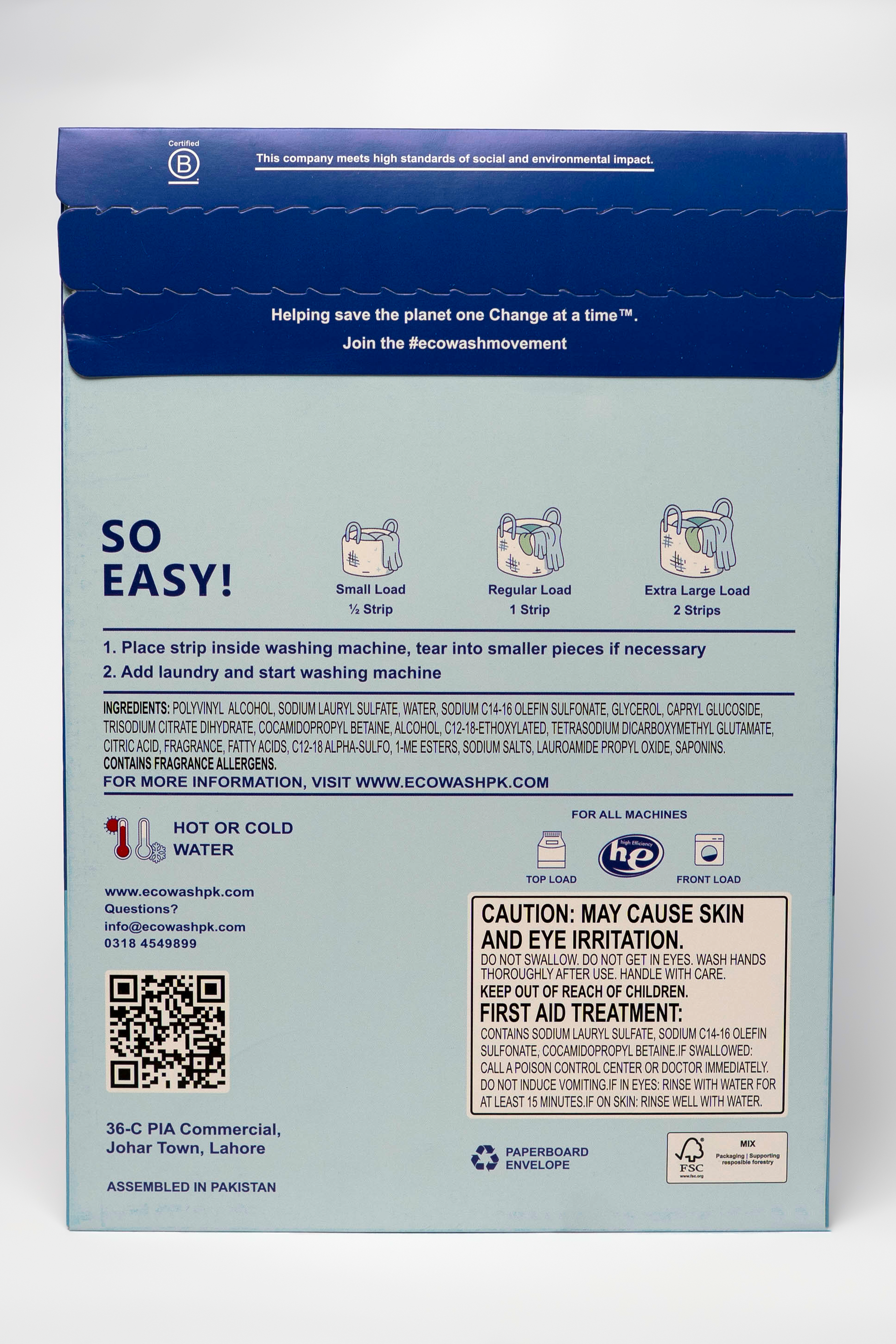 Eco Wash Laundry Detergent Sheets